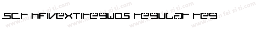SCR NFivExTiRegW05 Regular Regular字体转换